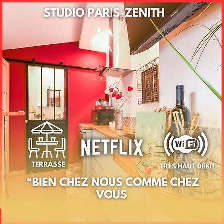 Apartament Paris-Zenith-Bienvenue-Terrasse-Netflix Pantin Zewnętrze zdjęcie