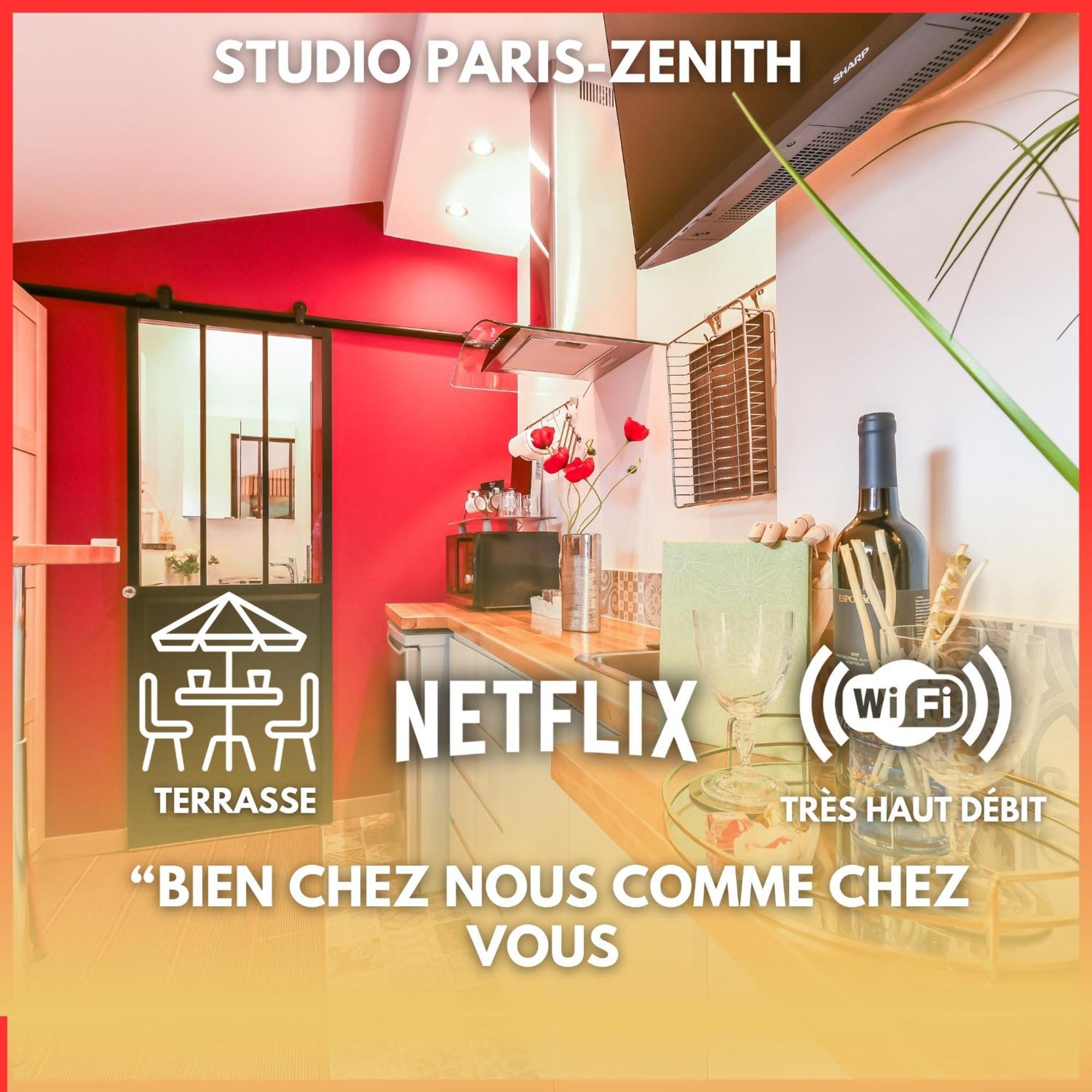 Apartament Paris-Zenith-Bienvenue-Terrasse-Netflix Pantin Zewnętrze zdjęcie